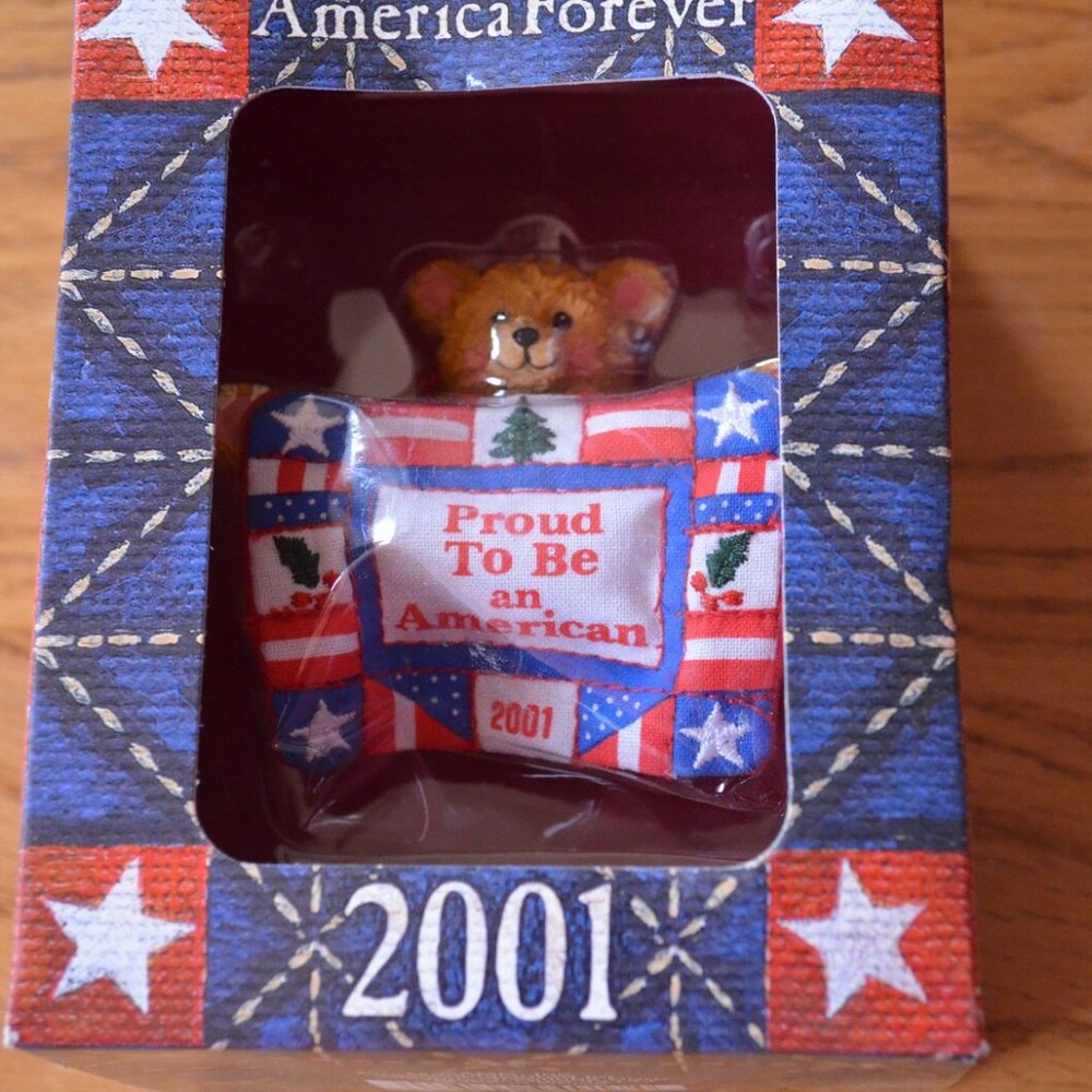 Military Themed America Forever Ornament 2001